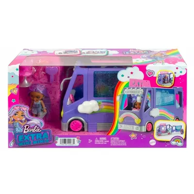 Mattel Barbie Extra Minibus koncertowy + lalka