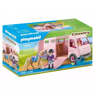 Playmobil Zestaw Country 71237 Transporter koni