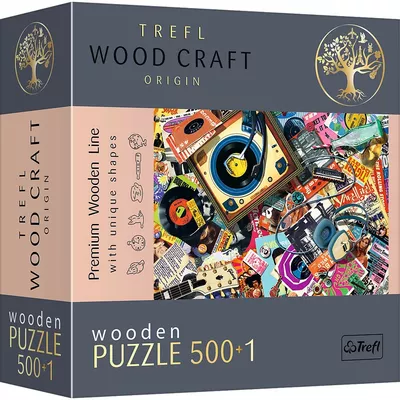 Trefl Puzzle drewniane 500+1 elementów W świecie muzyki