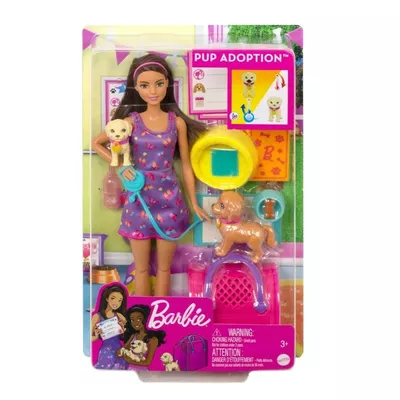 Mattel Lalka Barbie Adopcja piesków