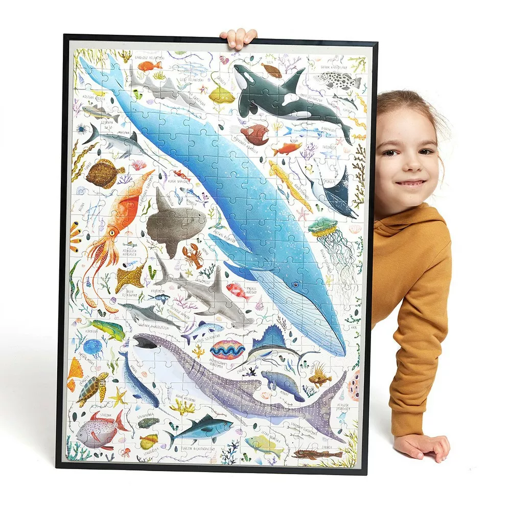 ilustracja: CzuCzu Puzzle Puzzlove Ryby i zwierzęta wodne 200 elementów