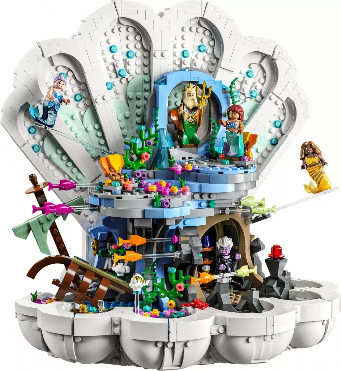 ilustracja: LEGO Klocki Disney Classic 43225 Królewska muszla Małej Syrenki