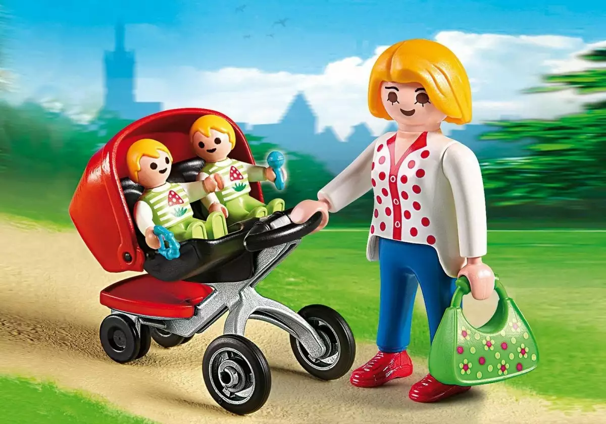 Playmobil Zestaw z figurkami City Life 5573 Wózek dla bliźniaków