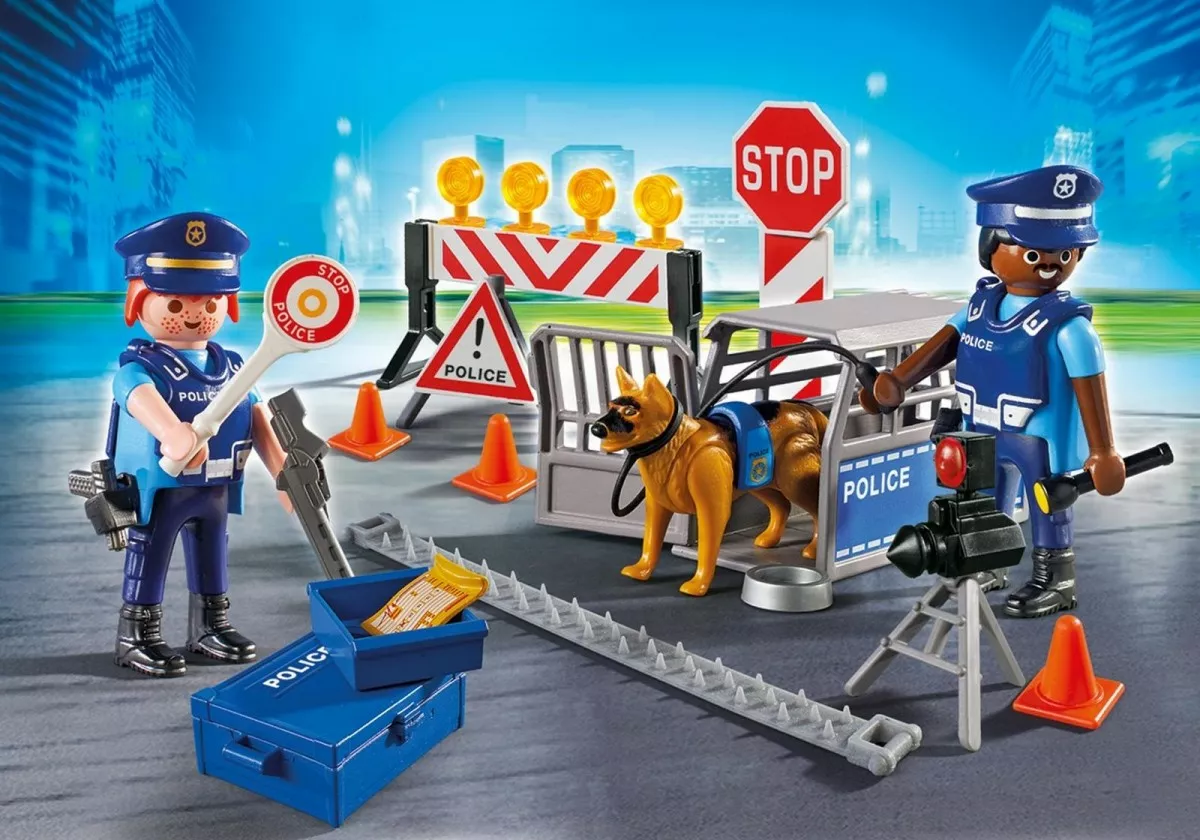 Playmobil Zestaw z figurkami City Action 6924 Blokada policyjna