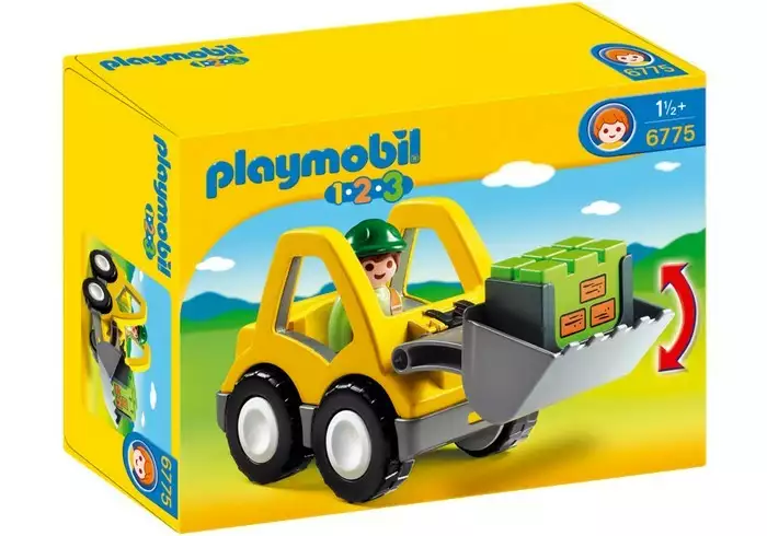 Playmobil Zestaw z figurkami 1.2.3 6775 Koparka