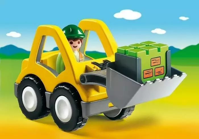 Playmobil Zestaw z figurkami 1.2.3 6775 Koparka