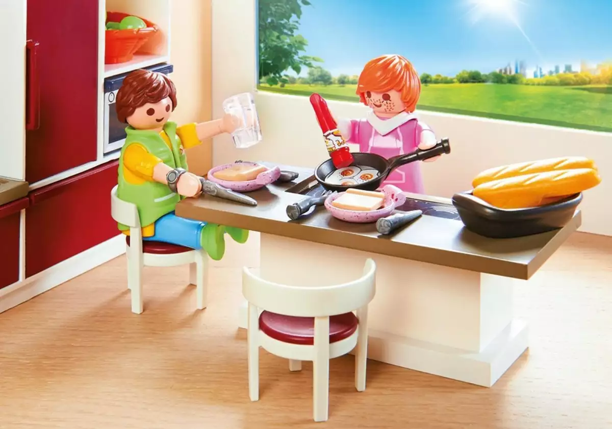 Playmobil Zestaw z figurkami City Life 9269 Duża rodzinna kuchnia
