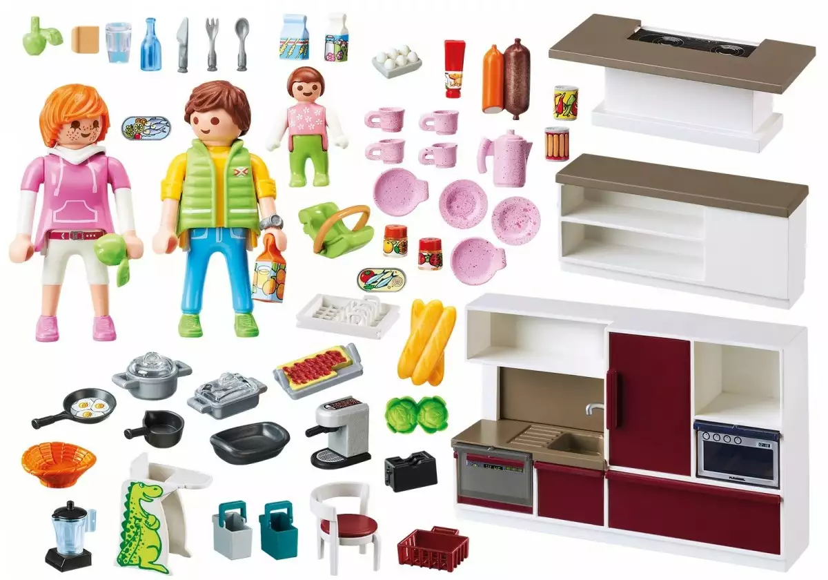 Playmobil Zestaw z figurkami City Life 9269 Duża rodzinna kuchnia