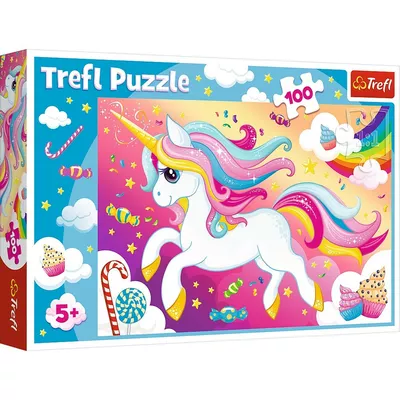 Trefl Puzzle 100 elementów - Piękny jednorożec