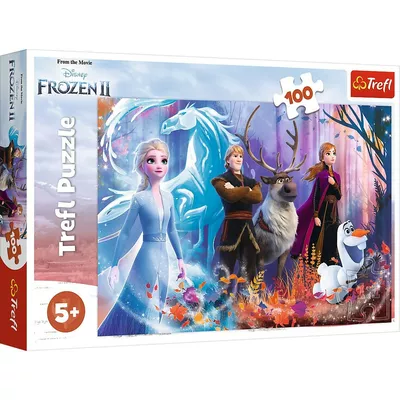 Trefl Puzzle 100 elementów Frozen 2 - Magia Krainy Lodu