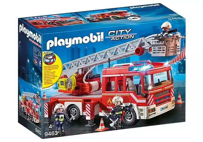 Playmobil Zestaw z figurkami City Action 9463 Samochód strażacki z drabiną