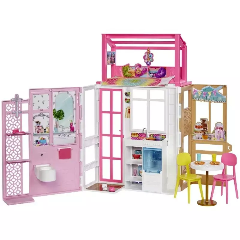 Mattel Kompaktowy domek dla lalek Barbie