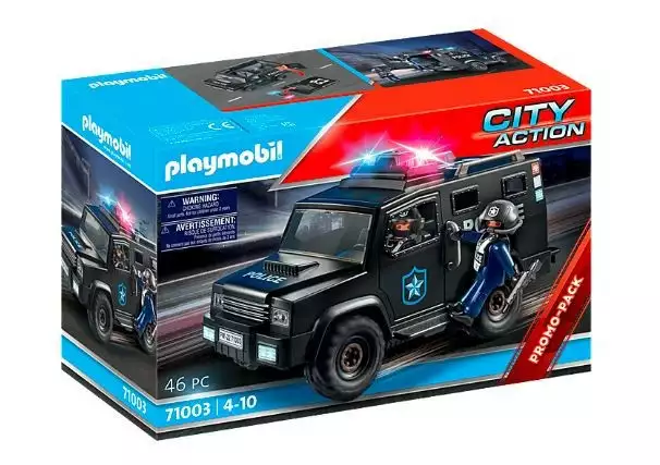 Playmobil Klocki Zestaw z figurkami City Action 71003 SWAT Truck