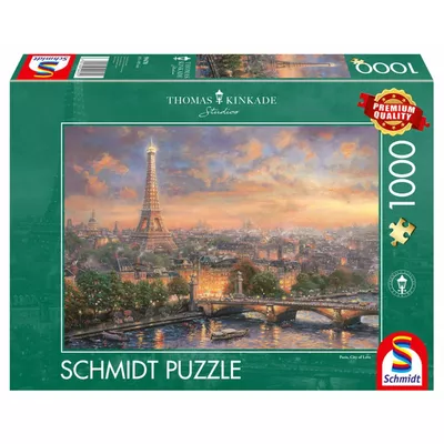 Schmidt Puzzle PQ 1000 el. THOMAS KINKADE Paryż - miasto miłości