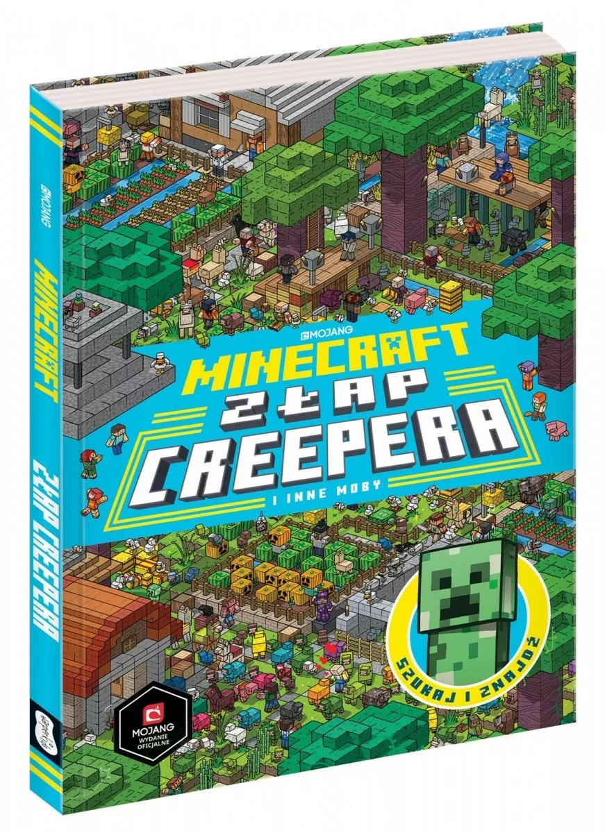 ilustracja: Harper Collins Książeczka Minecraft. Złap Creepera i inne Moby