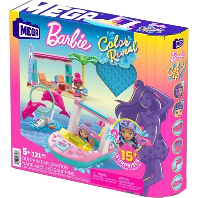 Mega Bloks Klocki MEGA Barbie Color Reveal Przygoda z delfinami