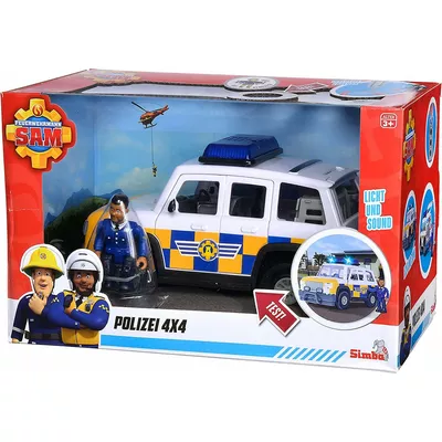 Simba Jeep policyjny z figurką Strażak Sam