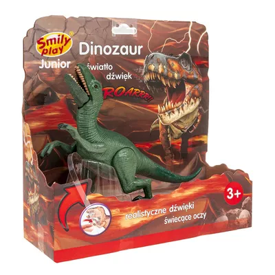 Smily Play Dinozaur światło, dźwięk, Raptor zielony