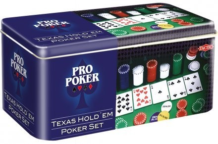 Tactic Gra Pro Poker Texas Holde\'em set puszka