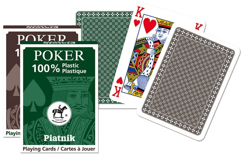Piatnik Karty pojedyncze talie plastikowe Poker