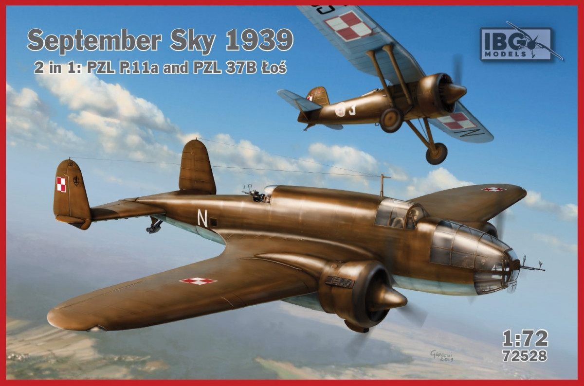 Ibg Model plastikowy September Sky 1939 2'1 PZL P.11 and PZL 37B-Zdjęcie-0