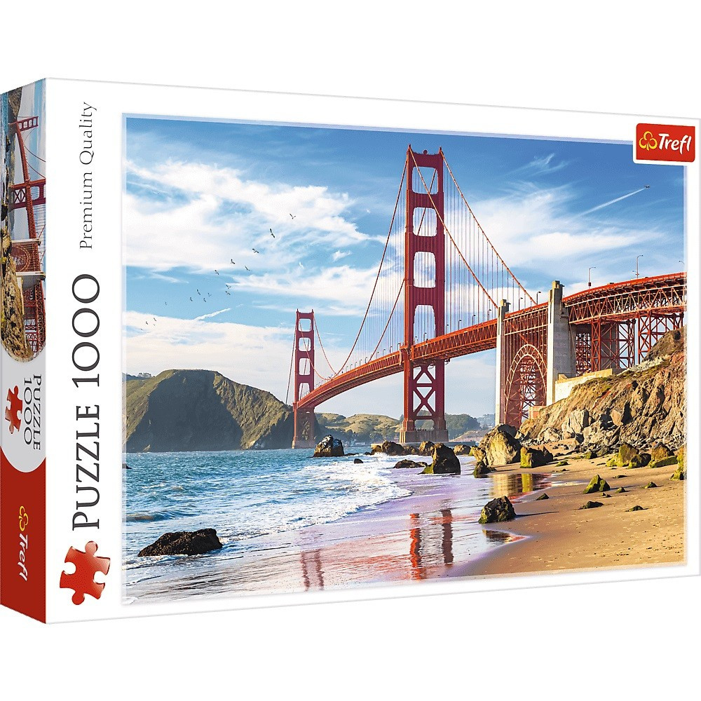 Trefl Puzzle 1000 elementów Most Golden Gate San Francisco USA-Zdjęcie-0