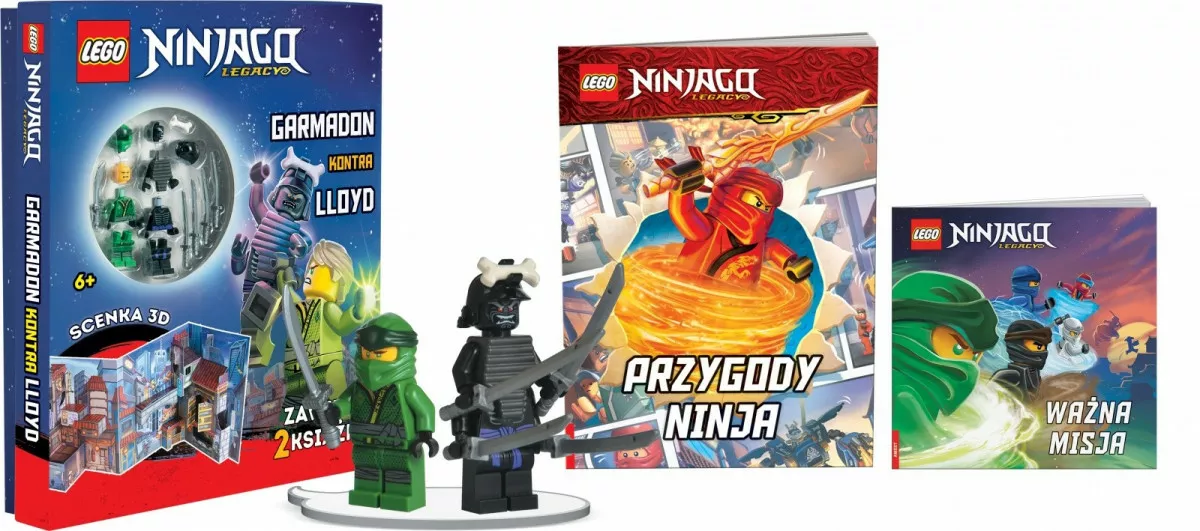 ilustracja: Ameet Zestaw książek z klockami LEGO Ninjago. Garmadon kontra Lloyd